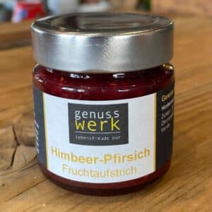 Himbeer-Pfirsich Fruchtaufstrich